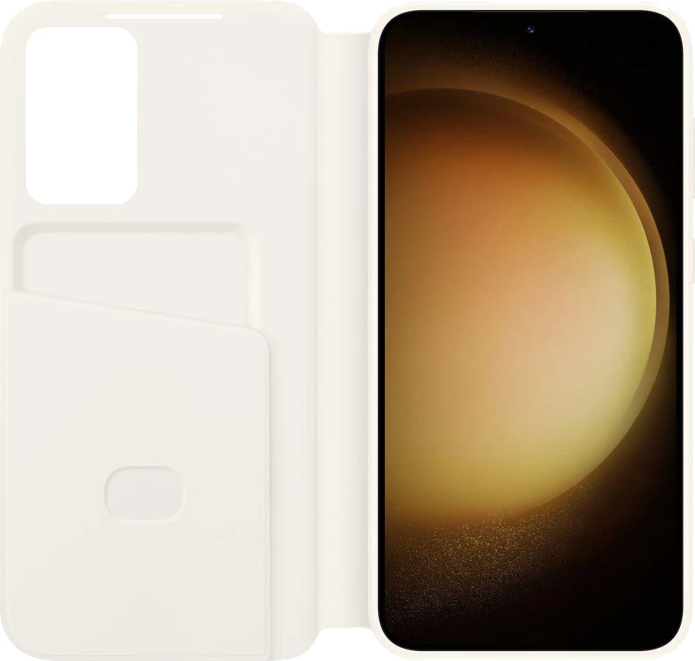 Samsung Smart View Wallet Case Galaxy S23+ Cream
